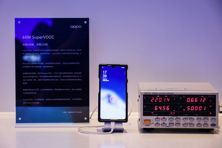 Oppo tillkännager snabbladdningen SuperVOOC 2.0 med 65W