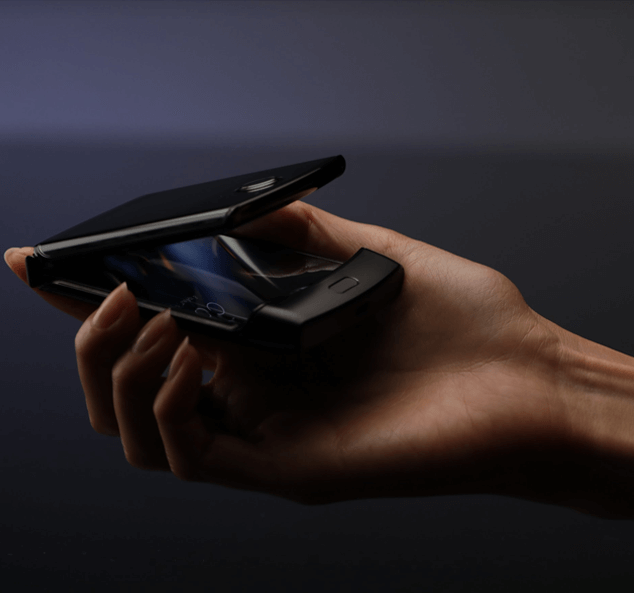 Evan Blass delar bild på nya Moto Razr med flexibel skärm