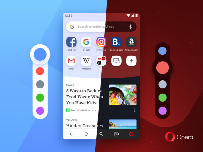 Opera 54 för Android har ny design