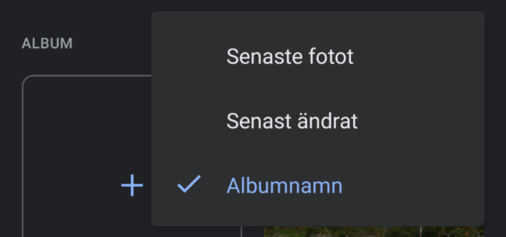 Nu går det att sortera album i Google Photos