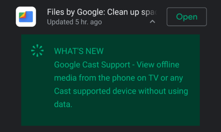 Googles filhanterare får inbyggt stöd för Google Cast – skicka innehåll till TV