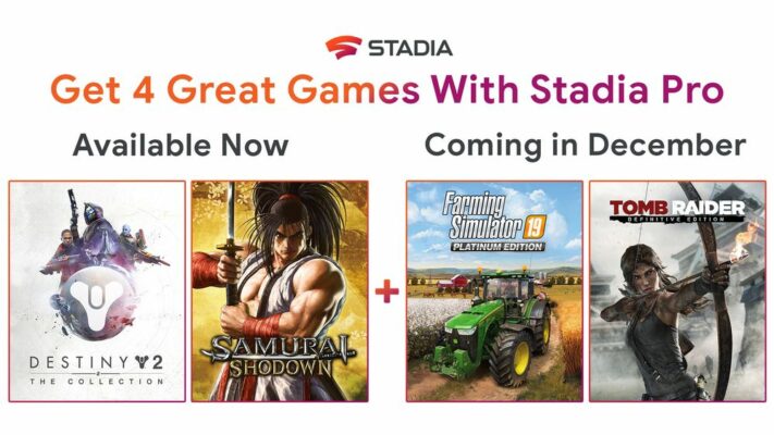 Stadia Pro-kunder får två nya spel i december