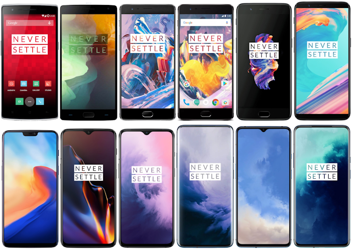 OnePlus designutveckling från 2014 fram till idag