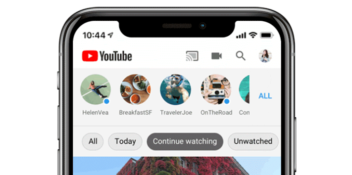 YouTube-appen kommer låta oss filtrera prenumerationer