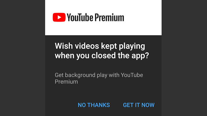 Sluta tjata om Premium, YouTube