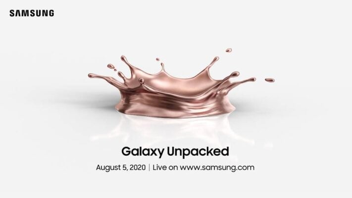 Samsung Galaxy Note 20 presenteras 5 augusti
