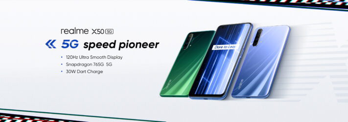 Realme X50 erbjuder 5G och 120Hz för 349 euro