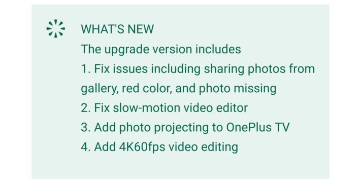 OnePlus Gallery får stöd för att redigera 4K@60fps-video