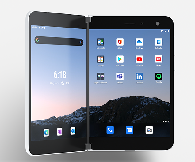 Microsofts dubbelskärmade Surface Duo levereras 10 september