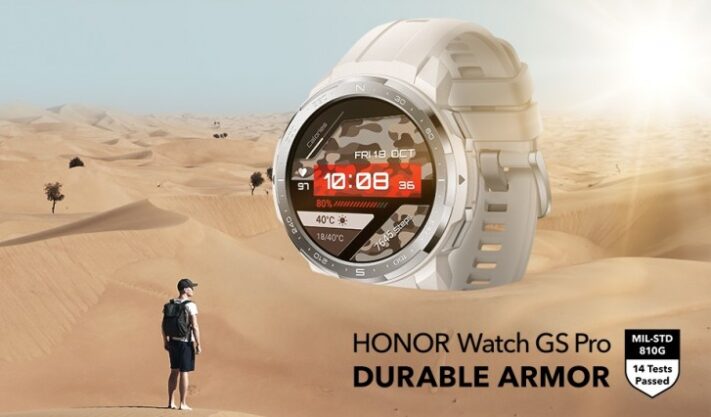 Honor Watch GS Pro är en stryktålig smartklocka med 25 dagars batteritid
