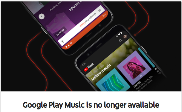 Google Play Music har upphört
