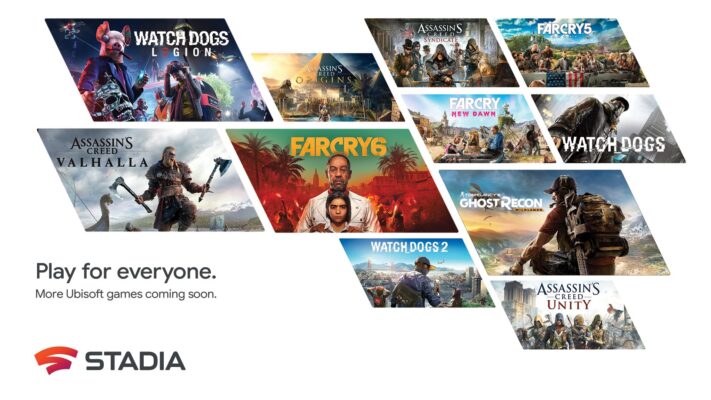 En rad Ubisoft-spel kommer till Google Stadia