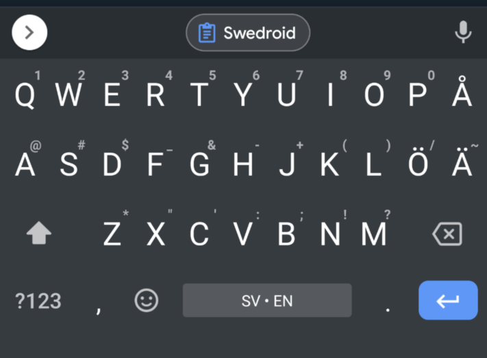 Gboard låter användare skrolla mellan text i urklippet