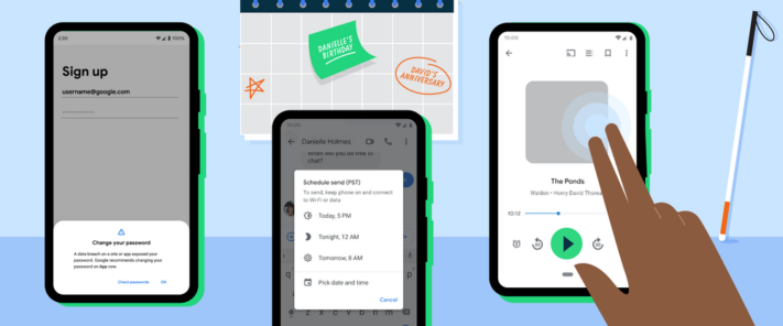Google presenterar sex Androidnyheter, tillgängliga för alla