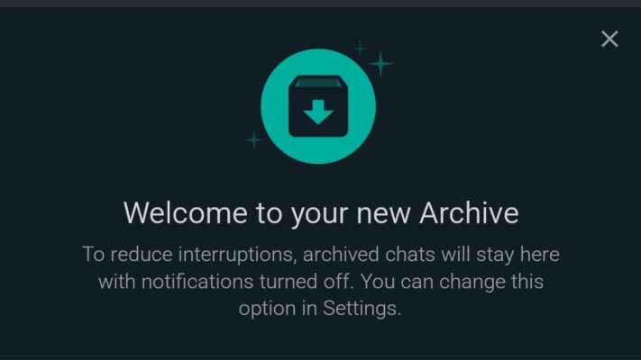 WhatsApp får alternativ för permanent arkivering av konversationer