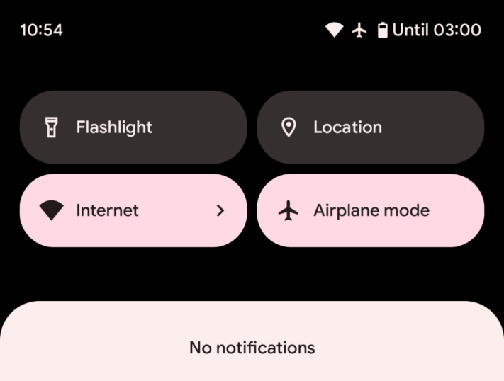 Android 12 gör det svårare att slå av och på Wi-Fi