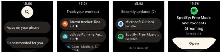 Vissa har fått ny design av Play Store för Wear OS