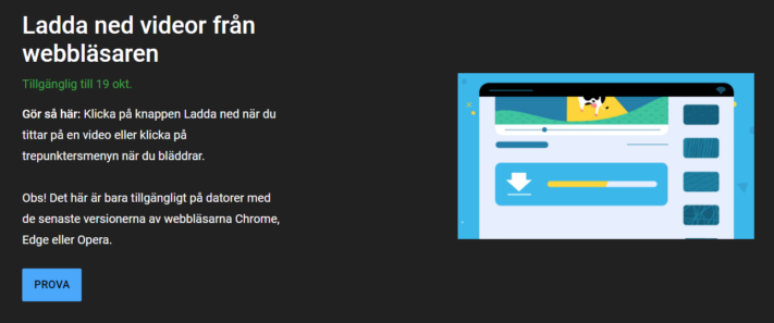 YouTube Premium-användare kan spara videor offline på PC