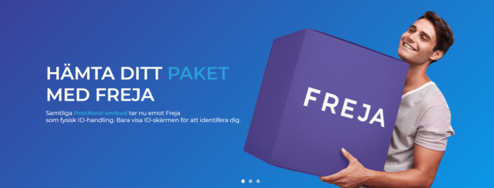 Freja kan användas som legitimation vid paketutlämning hos PostNord