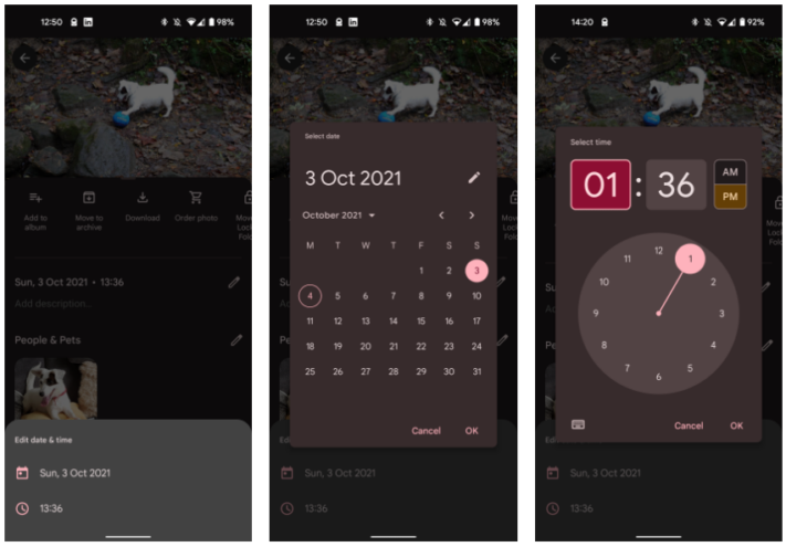 Nu går det att redigera bilders datum med Google Photos för Android