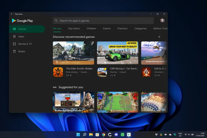 Fungerande Play Store kan installeras i Windows 11