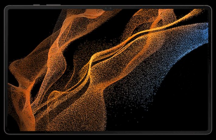 Bilder på Samsung Galaxy Tab S8 Ultra visar surfplatta med sensorjack