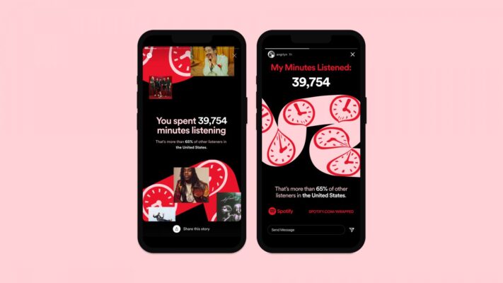Spotify summerar användares musiklyssningsår