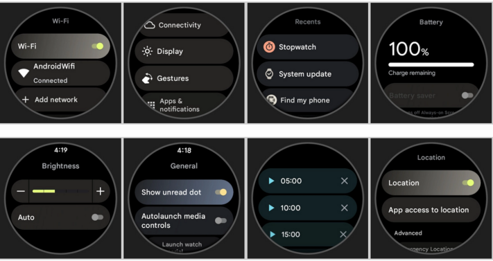Så här ser Wear OS 3 ut i emulator