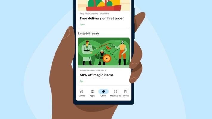 Play Store-appen är på väg att få flik för erbjudanden