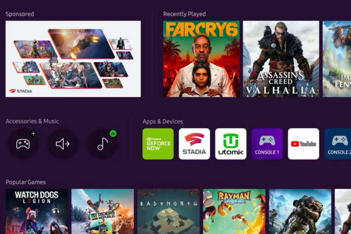 Årets tv-apparater från Samsung stödjer Stadia och GeForce Now