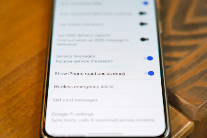 Fler får tillgång till meddelandereaktioner från Iphones i Google Messages