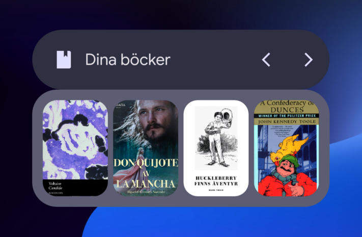 Nya widgeten för Google Play Books nu allmänt tillgänglig