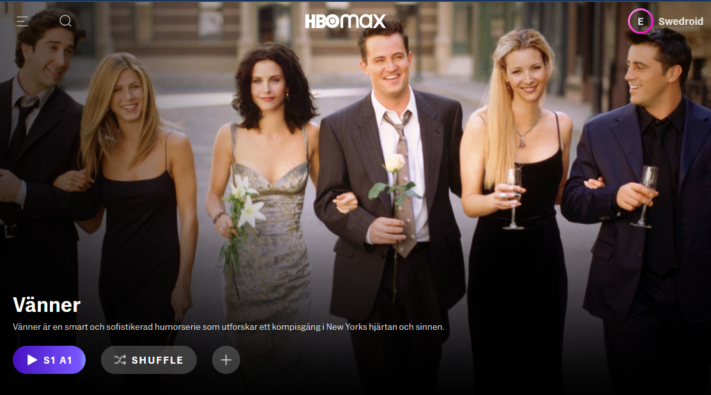 HBO Max får shuffle-knapp på webben
