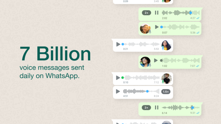 WhatsApp förbättrar röstmeddelanden