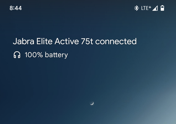 Googles ”at a glance” visar batterinivå för anslutna enheter