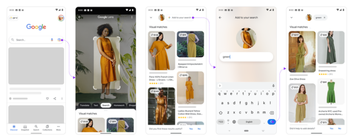 Google Multisearch släpps i USA, sökning genom både bild och text