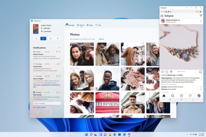 Microsoft Your Phone döps om till ”Phone Link”, får nytt gränssnitt