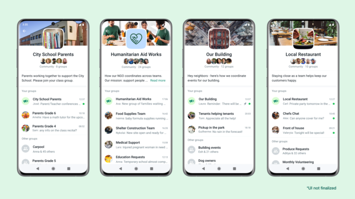 WhatsApp presenterar communities och andra nya funktioner
