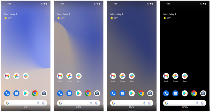 Digitalt välmående kommer kunna dämpa bakgrundsbilden i Android 13