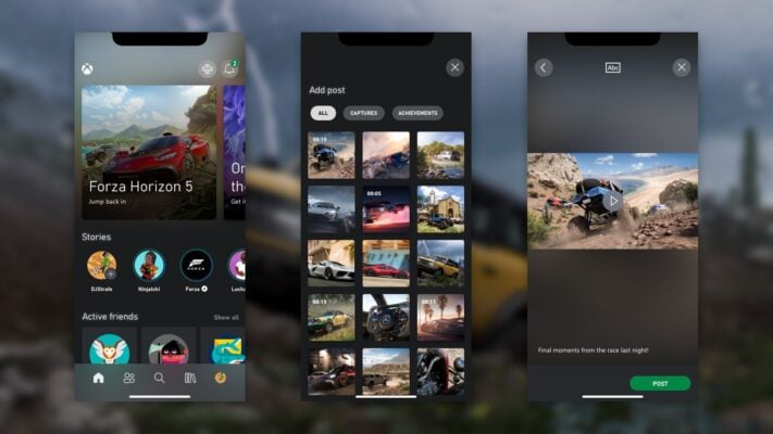 Xbox-appen får stöd för delning av spelinnehåll i ”stories”-formatet