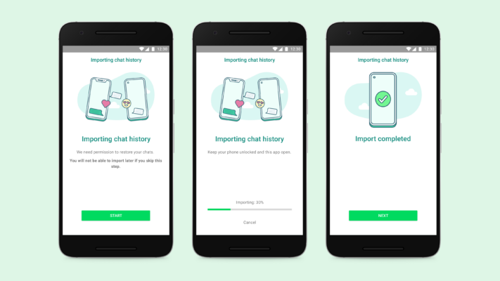 Nu går det att föra över WhatsApp-meddelanden från Android till IOS