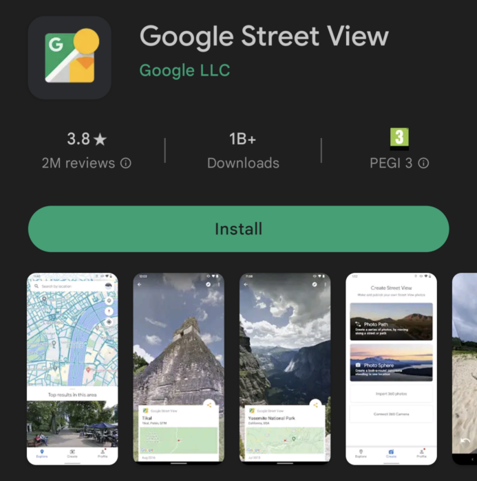 Google lägger ned fristående Street View-appen