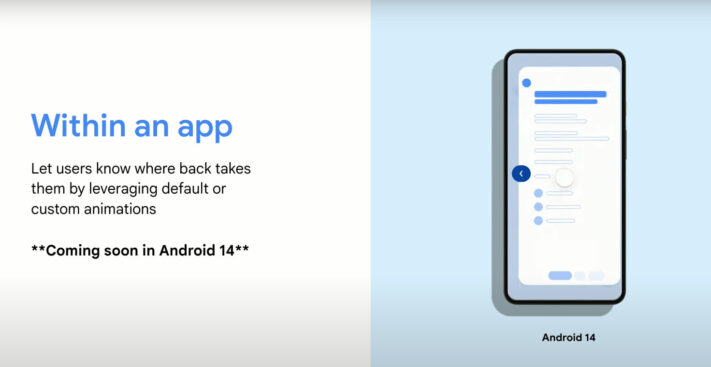 Tillbakagesten kommer bli mer pedagogisk i Android 14