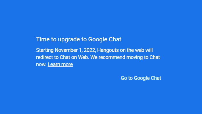 Nu har Google Hangouts försvunnit helt och hållet