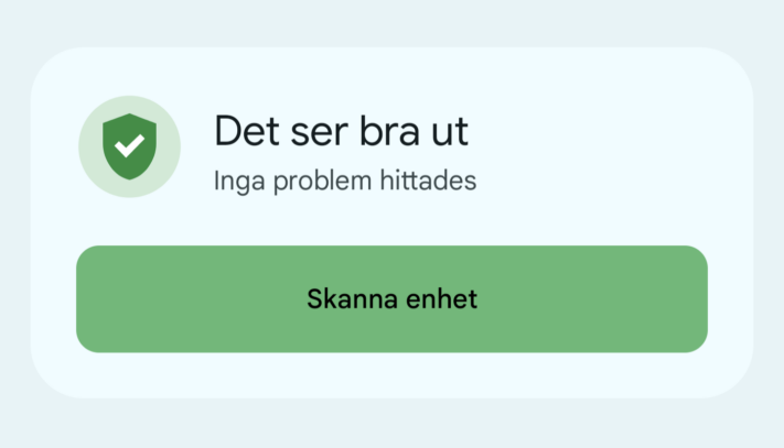 Kombinerade inställningsskärmen för säkerhet och integritet nu tillgänglig