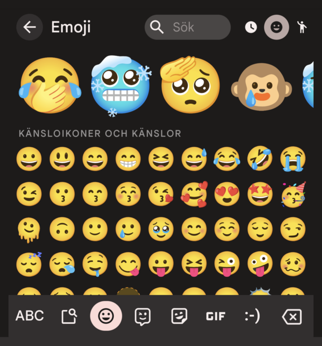 Google förbättrar emoji-menyn i Gboard