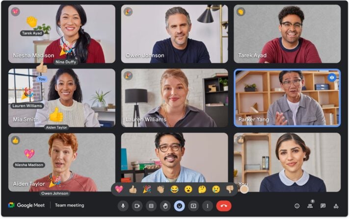 Google Meet får stöd för emojireaktioner