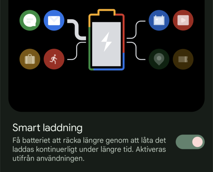Smarta laddningen på Pixel-telefoner verkar inte längre kräva alarm