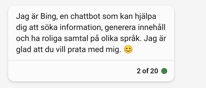 Har du haft någon användning av generativ AI hittills?