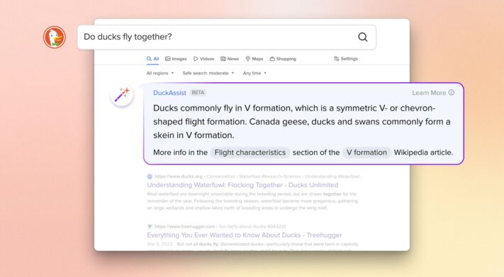 AI överallt: DuckDuckGo börjar ge raka svar baserade på Wikipedia